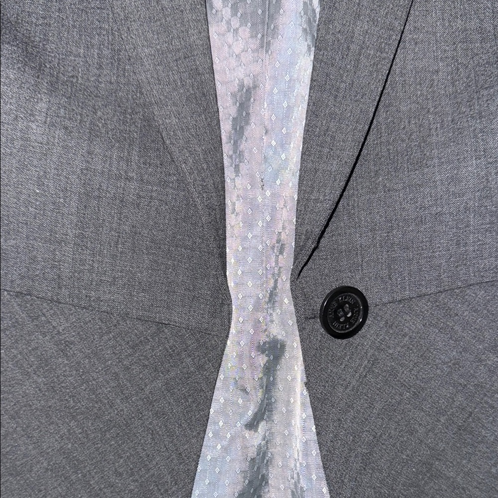 Anne Klein Gray Blazer Tailored Suit Jacket - Picture 4 of 4